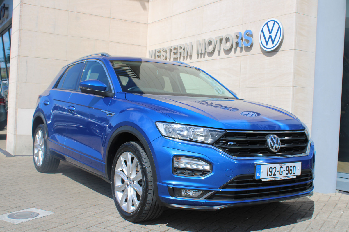 Volkswagen T-Roc R-Line + 18" Alloys,Design Spec Inc Sensors,Adaptive Crusie Control,App Connect,Auto Lights/Wipers,Privacy Glass,Chrome Pack + Much More,Very Low Kms, Irish Car,1.0 Tsi 110 Bhp